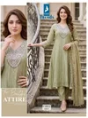 6822 By Kaya Crush Tissue A Line Kurti With Bottom Dupatta 
